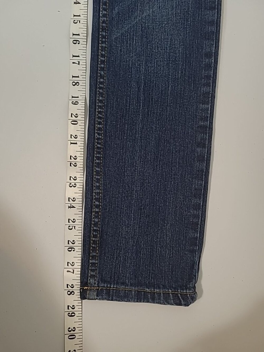 Aeropostale Bayla Skinny Jeans 1/2 Short Blue Mid Rise Medium Dark Wash - Picture 6 of 9